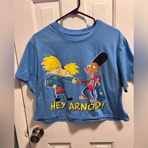 Nickelodeon Hey Arnold! Kids Light Blue T-Shirt
